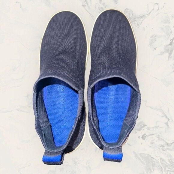 Rothy's Womens Chelsea Navy Blue Slip On Sneakers Comfort Flats Shoe Size 7.5 - Picture 6 of 8